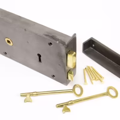 Iron Left Hand Rim Lock - Large - Image 2
