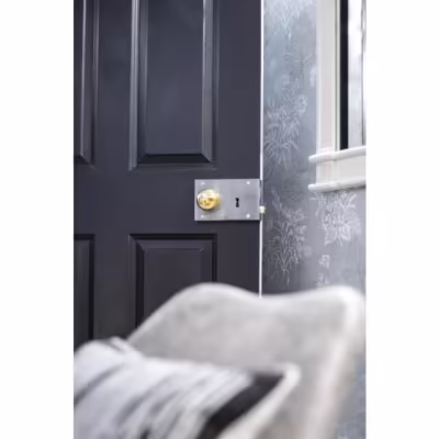 Iron Left Hand Rim Lock - Large - Image 4