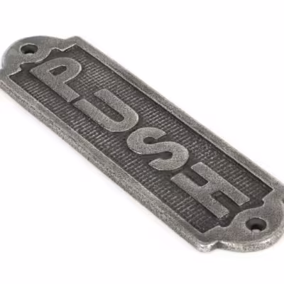 Antique Pewter Push Sign