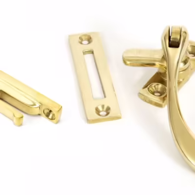 Polished Brass Peardrop Fastener