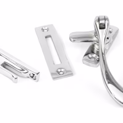 Polished Chrome Peardrop Fastener - Image 1