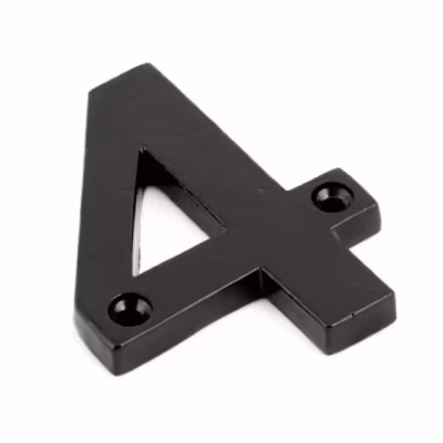 Black Numeral 4