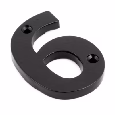Black Numeral 6