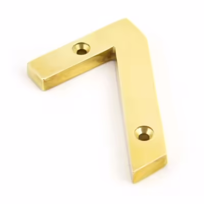 Polished Brass Numeral 7 - Image 1