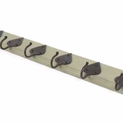 Olive Green Cottage Coat Rack