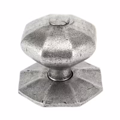 Pewter Octagonal Centre Door Knob