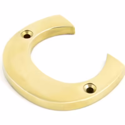 Polished Brass Letter C
