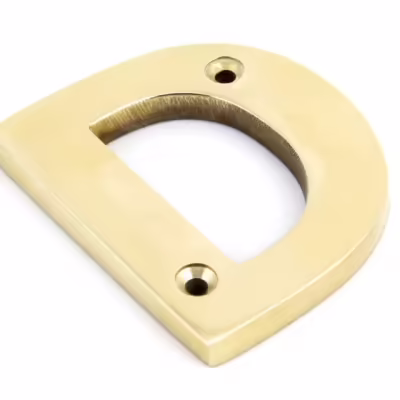 Polished Brass Letter D - Image 1