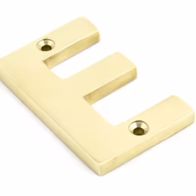 Polished Brass Letter E