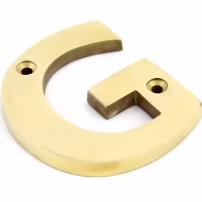 Polished Brass Letter G
