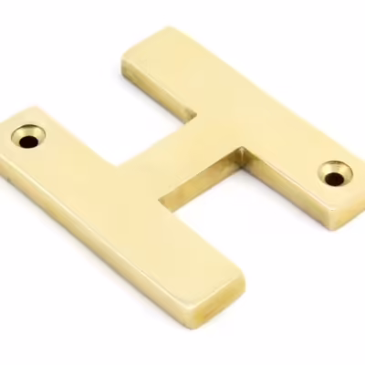 Polished Brass Letter H