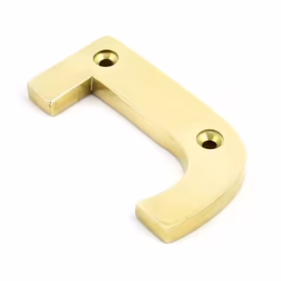Polished Brass Letter J