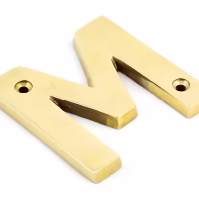 Polished Brass Letter M