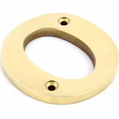 Polished Brass Letter O