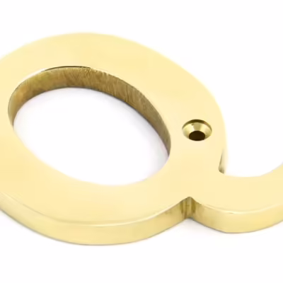 Polished Brass Letter Q