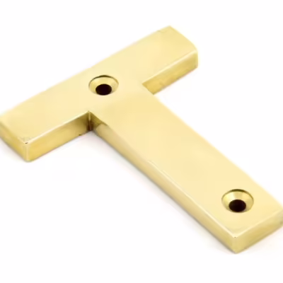 Polished Brass Letter T