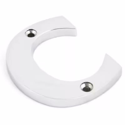 Polished Chrome Letter C