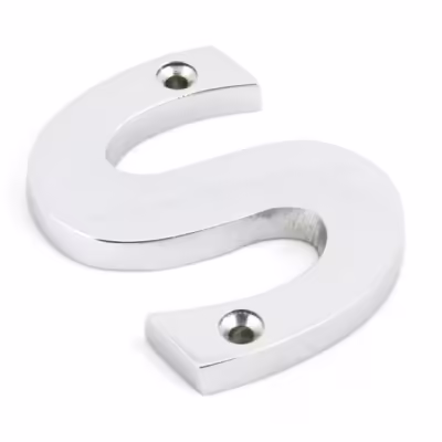 Polished Chrome Letter S