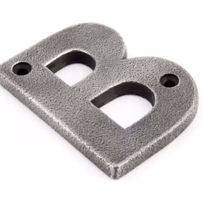 Antique Pewter Letter B