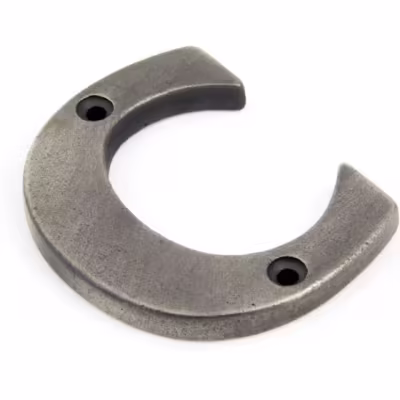 Antique Pewter Letter C