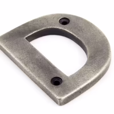 Antique Pewter Letter D