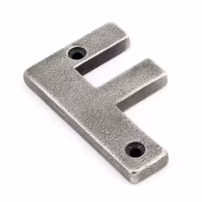 Antique Pewter Letter F