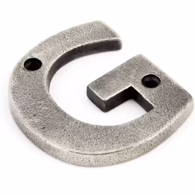 Antique Pewter Letter G - Image 1