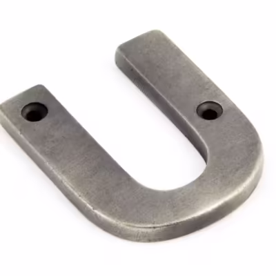 Antique Pewter Letter U