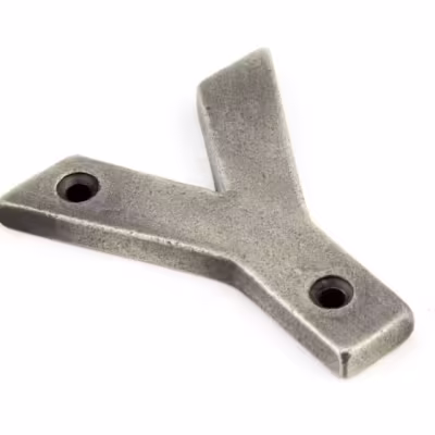 Antique Pewter Letter Y