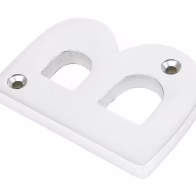 Satin Chrome Letter B