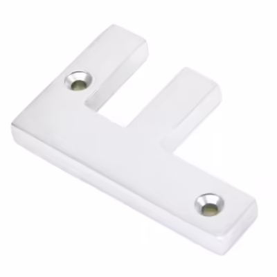Satin Chrome Letter F