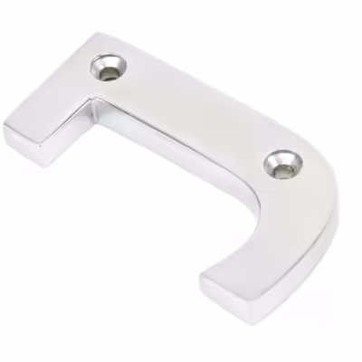 Satin Chrome Letter J