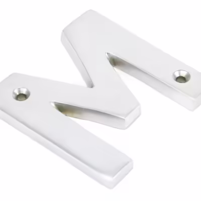 Satin Chrome Letter M