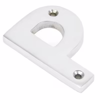Satin Chrome Letter P