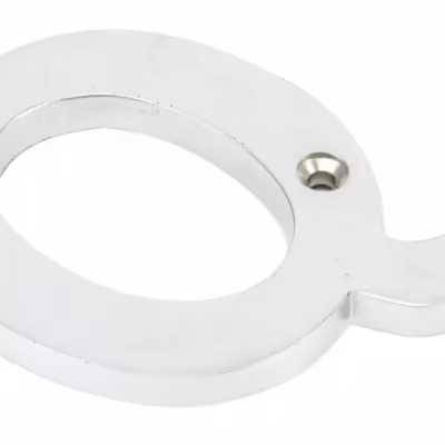 Satin Chrome Letter Q