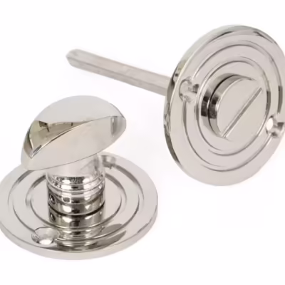Polished Nickel Round Bathroom Thumbturn