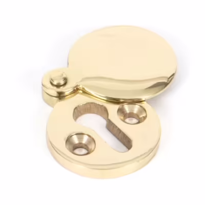 Polished Brass 30mm Round Escutcheon