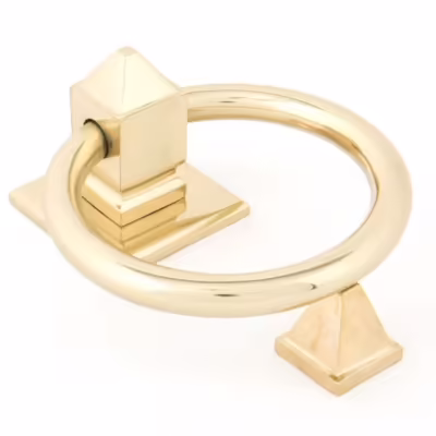 Polished Brass Ring Door Knocker