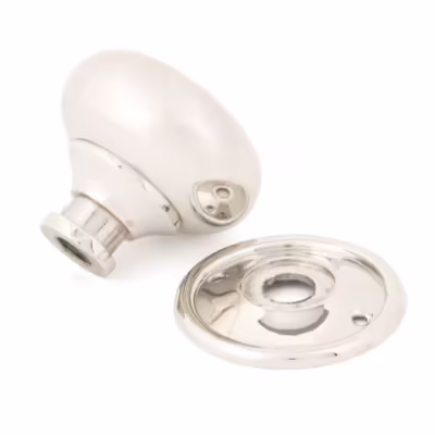 Polished Nickel Mushroom Mortice/Rim Knob Set - Image 3