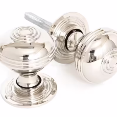 Polished Nickel 50mm Prestbury Mortice/Rim Knob Set
