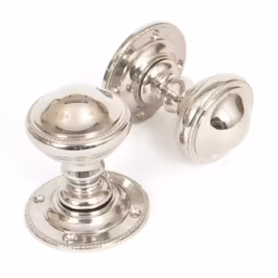 Polished Nickel Brockworth Mortice Knob Set - Image 1