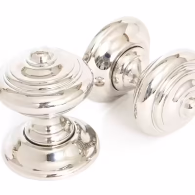 Polished Nickel Elmore Concealed Mortice Knob Set