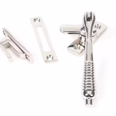 Polished Nickel Locking Reeded Fastener