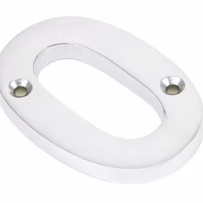 Satin Chrome Numeral 0