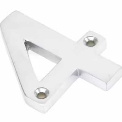 Satin Chrome Numeral 4