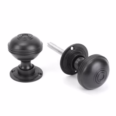 Aged Bronze 50mm Prestbury Mortice/Rim Knob Set