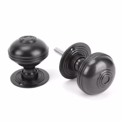 Aged Bronze 63mm Prestbury Mortice/Rim Knob Set