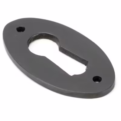 Aged Bronze Oval Escutcheon
