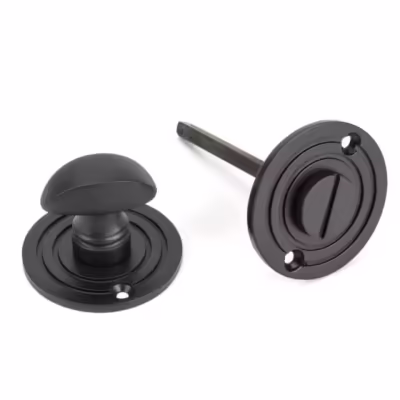 Aged Bronze Round Bathroom Thumbturn