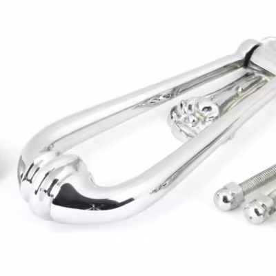 Polished Chrome Loop Door Knocker - Image 3